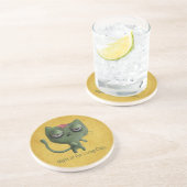 Zombie-Katze Untersetzer (Seite)