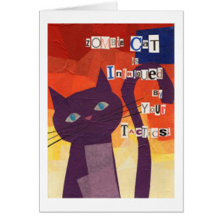 Zombie-Katze wird durch Ihre Taktiken intrigiert