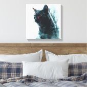 Zombie-Katzen-Apokalypse Leinwanddruck (Insitu (Schlafzimmer))