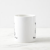 Zombie-Katzen-Grau Kaffeetasse (Mittel)