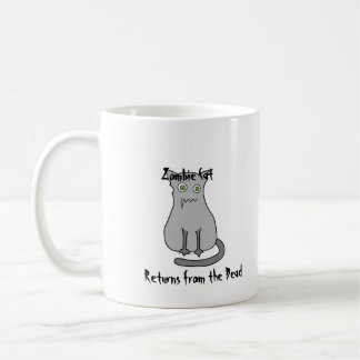 Zombie-Katzen-Grau Kaffeetasse