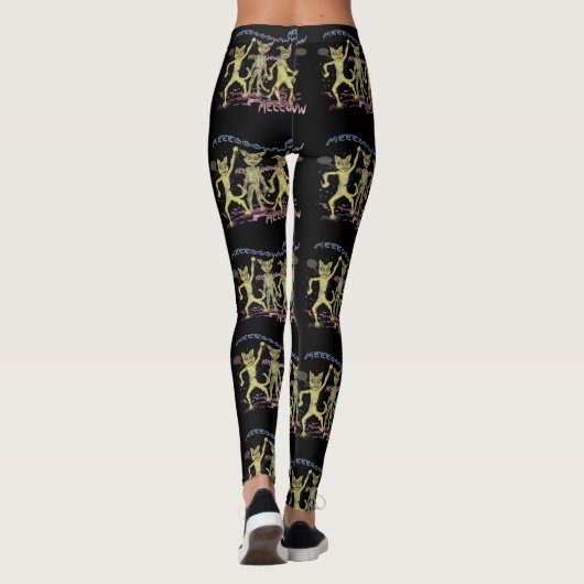 Zombie-Katzen Leggings (Rückseite)