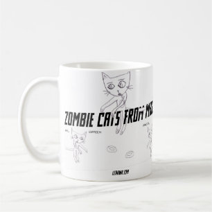 Zombie-Katzen von den Mars #06 Kaffeetasse