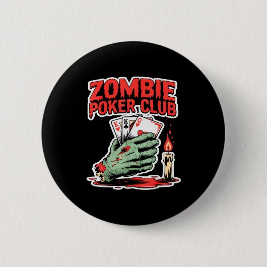 Zombie Ker Club Halloween Button (Vorderseite)