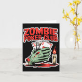Zombie Ker Club Halloween Karte (Gelbe Blume)
