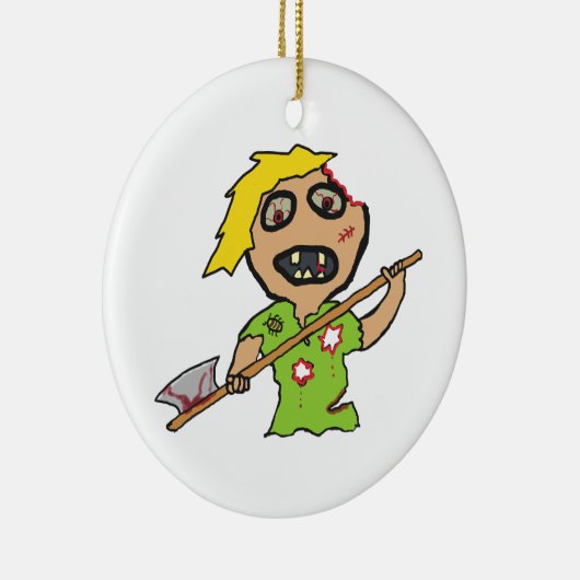Zombie Keramik Ornament (Rechts)