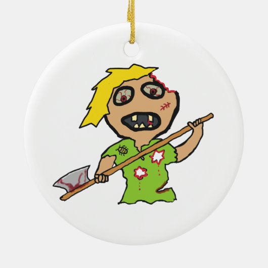 Zombie Keramik Ornament (Hinten)