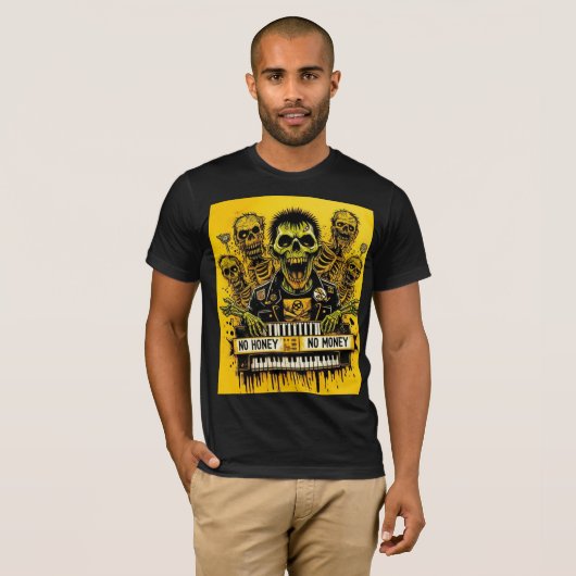 Zombie Keytar T-Shirt (Vorne ganz)