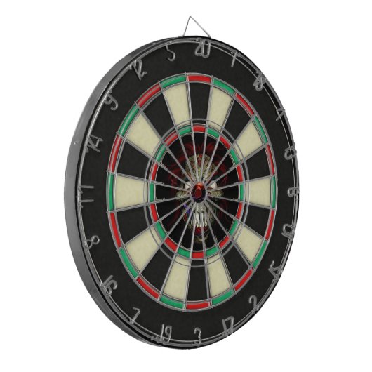 Zombie Killer Clown Funny Apokalypse Dartscheibe (Vorderseite Links)