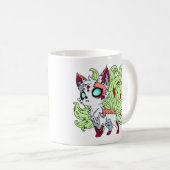 Zombie Kitsune Kaffeetasse (VorderseiteRechts)