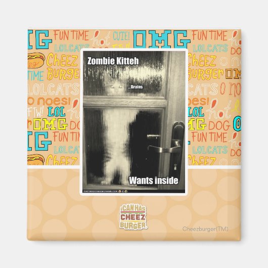 Zombie Kitteh Magnet (Vorne)