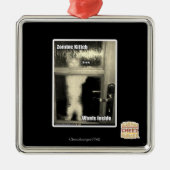 Zombie Kitteh Ornament Aus Metall (Vorne)