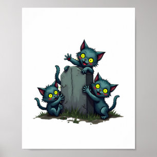 Zombie Kitten überraschend Poster