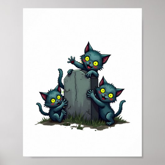 Zombie Kitten überraschend Poster (Vorne)