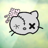 Zombie Kitty Fensteraufkleber (Blatt 3)