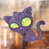 Zombie Kitty Fensteraufkleber (Blatt 2)