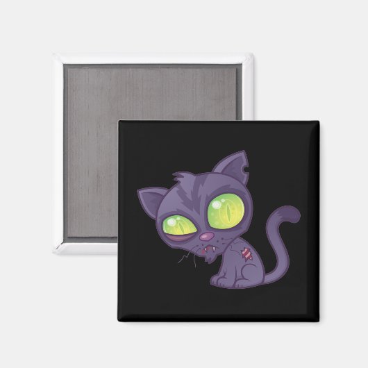 Zombie Kitty Magnet (Vorderseite/Rückseite)