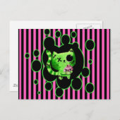 Zombie Kitty Postkarte (Vorne/Hinten)