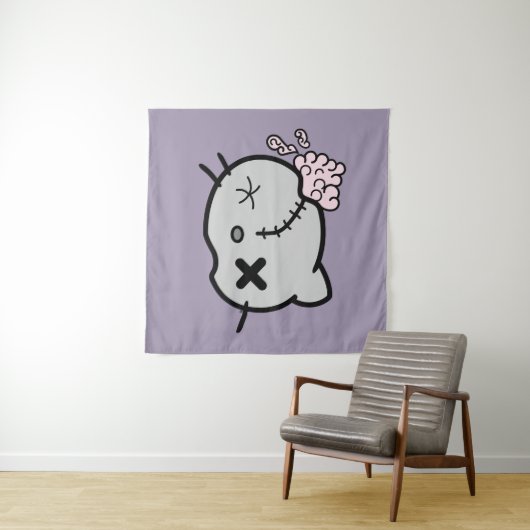 Zombie Kitty Wandteppich (Beispiel (Horizontal))