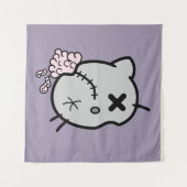 Zombie Kitty Wandteppich (Vorderseite)