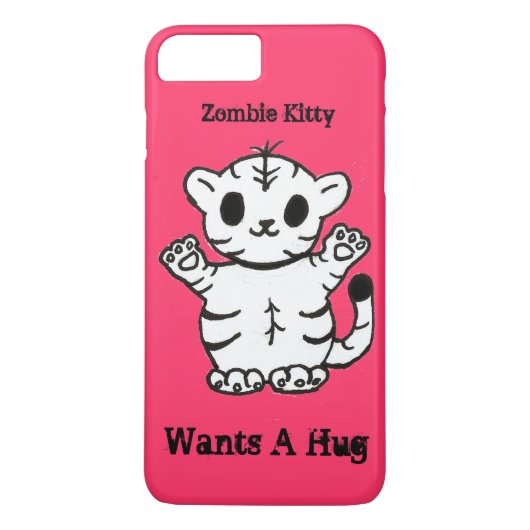 Zombie Kitty will einen Knuddel Case-Mate iPhone Hülle (Rückseite)