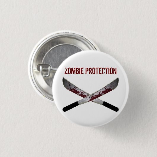 Zombie-Knopf Button (Vorne & Hinten)