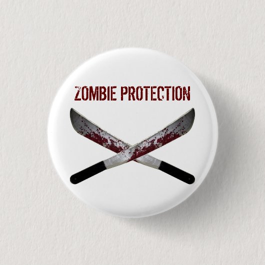 Zombie-Knopf Button (Vorderseite)