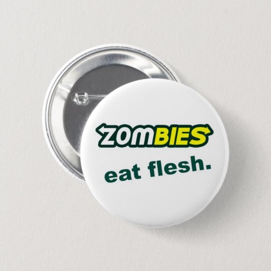 Zombie-Knopf Button (Vorne & Hinten)