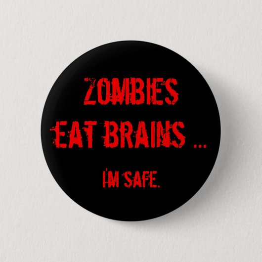 Zombie-Knopf Button (Vorderseite)