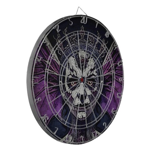 Zombie-Königin Dartscheibe (Vorderseite Links)