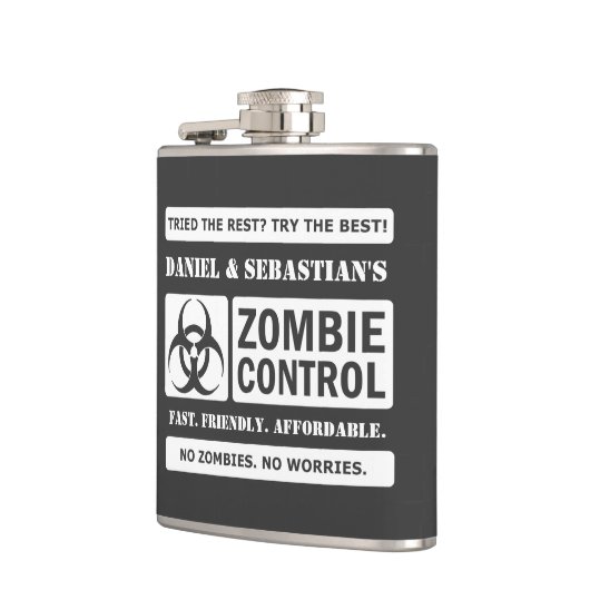 Zombie-Kontrolle Flachmann (Links)