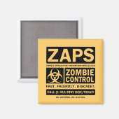 Zombie-Kontrolle Magnet (Vorderseite/Rückseite)