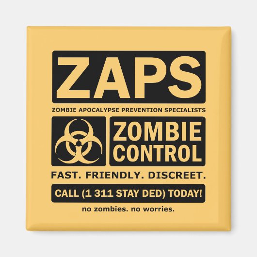 Zombie-Kontrolle Magnet (Vorne)