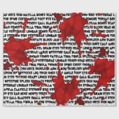 Zombie Körperteil Köder mit Spritzer Geschenkpapier (Flach)