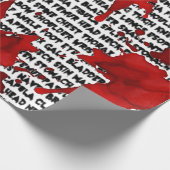 Zombie Körperteil Köder mit Spritzer Geschenkpapier (Ecke)