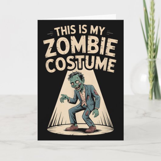 Zombie-Kostüm Karte (Vorderseite)