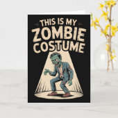 Zombie-Kostüm Karte (Gelbe Blume)