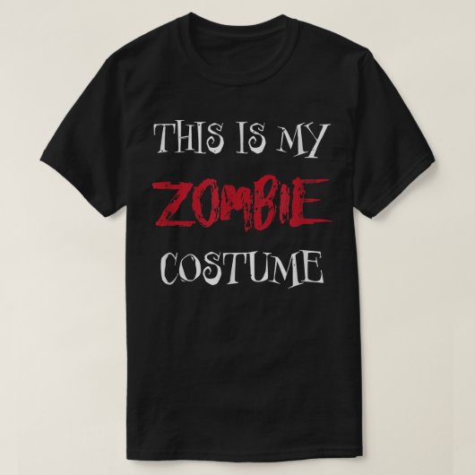 Zombie-Kostüm zu Halloween 6925 T-Shirt (Design vorne)