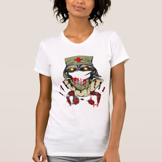 Zombie-Krankenschwester-Shirt T-Shirt (Vorderseite)