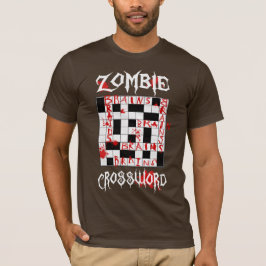 Zombie-Kreuzworträtsel T-Shirt
