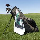 Zombie-Kuh-Apokalypse Golfhandtuch (Gras)