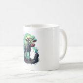 Zombie-Kuh-Apokalypse Kaffeetasse (VorderseiteRechts)