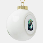 Zombie-Kuh-Apokalypse Keramik Kugel-Ornament (Links)