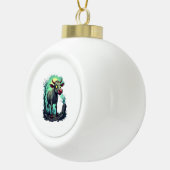 Zombie-Kuh-Apokalypse Keramik Kugel-Ornament (Rechts)