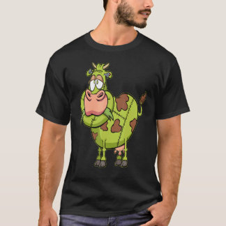 Zombie-Kuh Faules Halloween-Kostüm  Farm Tier weit T-Shirt