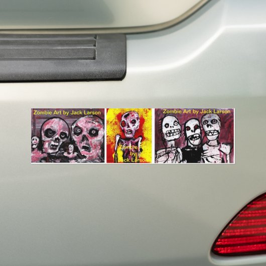 Zombie-Kunst-Aufkleber durch Jack Larson Autoaufkleber (Auf Auto)