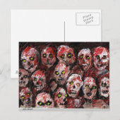Zombie-Kunst-Postkarte Postkarte (Vorne/Hinten)