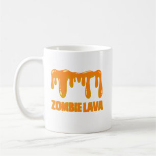 Zombie lacht seltsamen Orangenhalloween Kaffeetasse