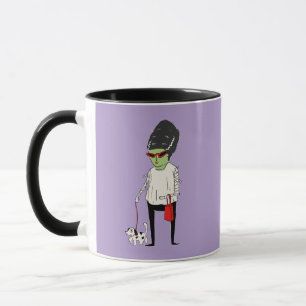 Zombie Lady mit Hund "Happy Halloween Boo-ti-ful Tasse