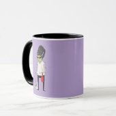 Zombie Lady mit Hund "Happy Halloween Boo-ti-ful Tasse (Vorderseite Links)
